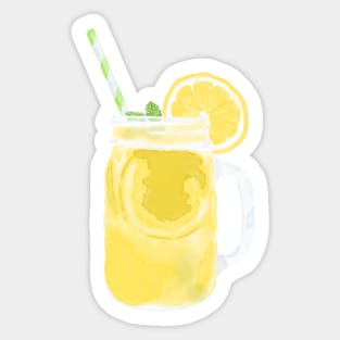 Jar Glass of Lemonade Sticker